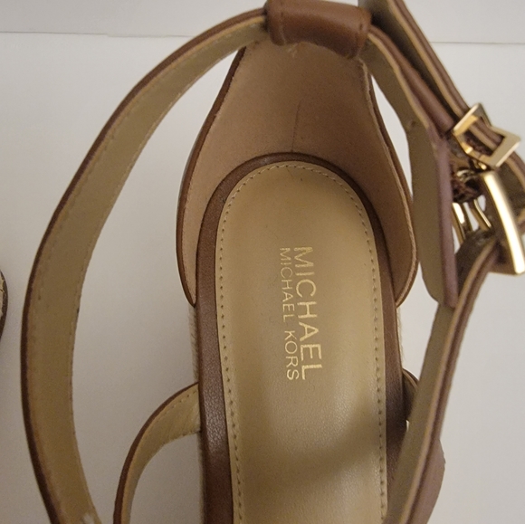 NEW Serena Wedge Espadrille Plarform Sandals, Size 6.5, Color Tan/Brown - Picture 5 of 11